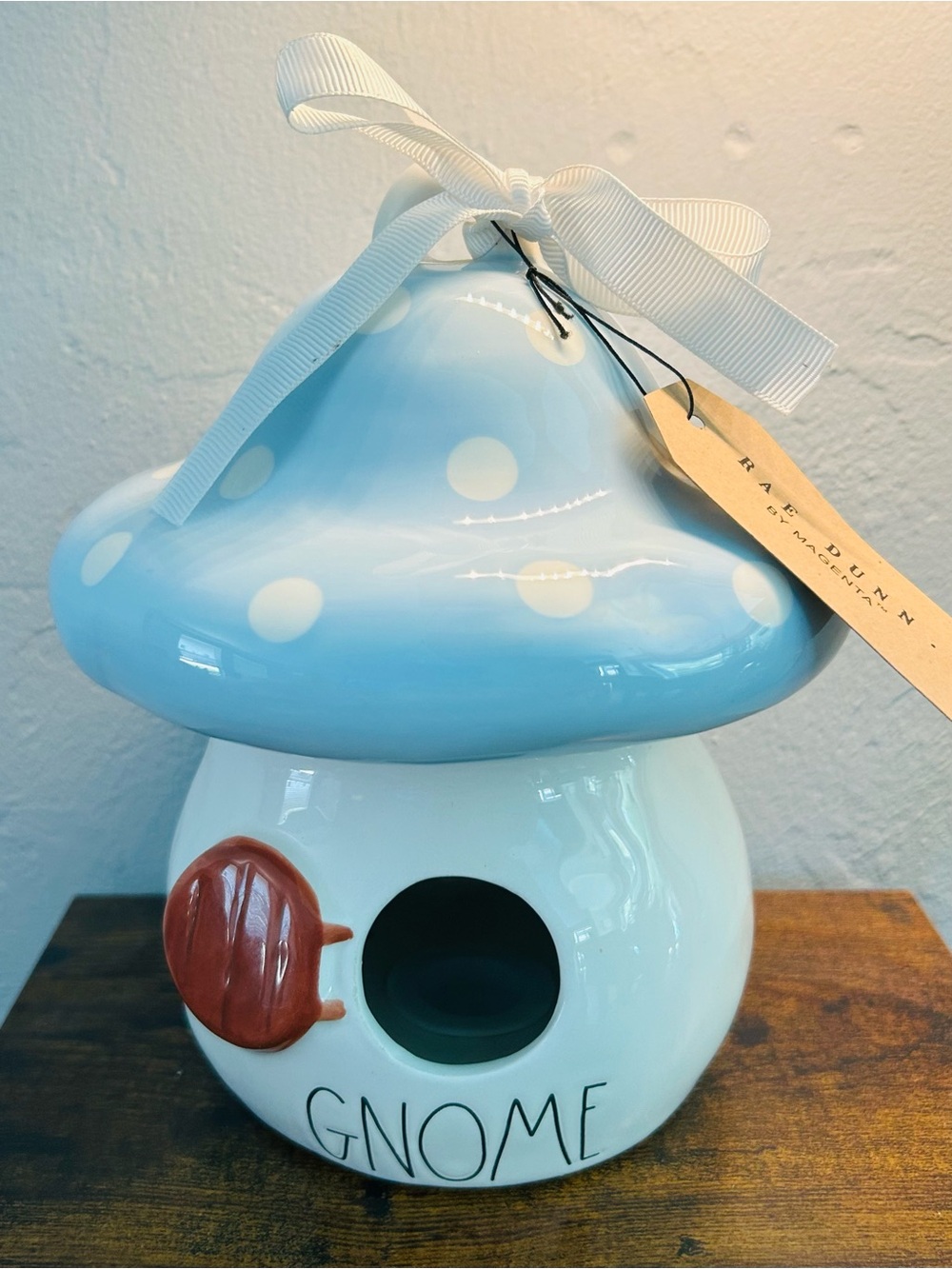 Rae Dunn Mushroom Birdhouse ‘Gnome’